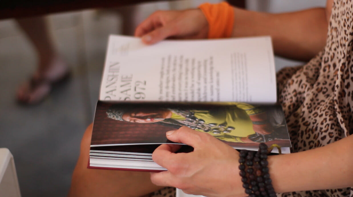 Photo of a person reading a book