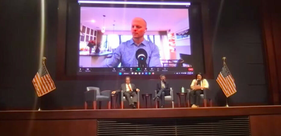 Screen shot from video of Psychedelic Medicine Coalition Briefing