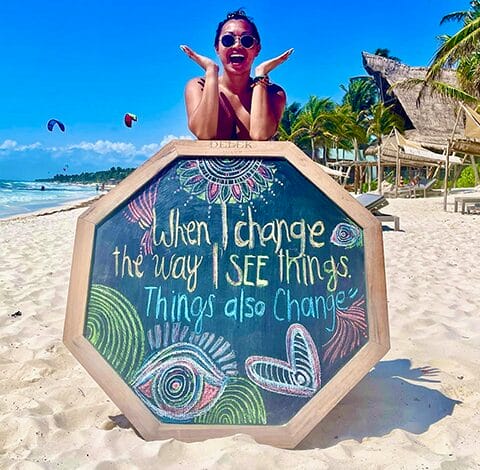 Photo of Crystal on a beach