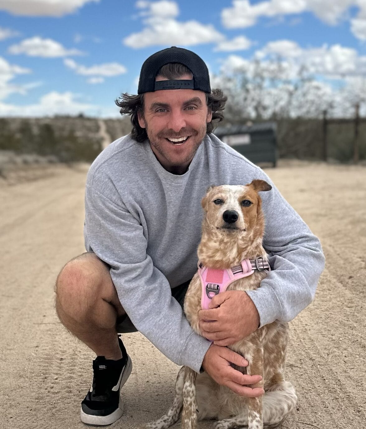 Photo of Billy with his dog